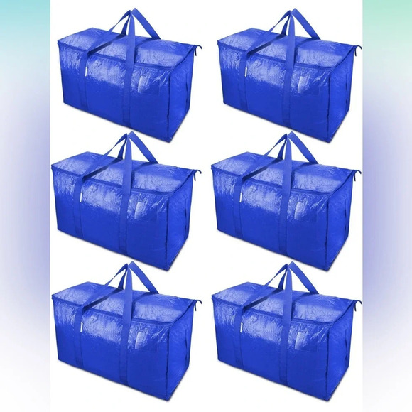 NIB 6 pack of Heavy-Duty Storage Totes - Picture 1 of 7